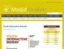 Tablet Screenshot of masjidabubakr.co.uk